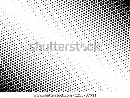 Dots Background. Monochrome Abstract Texture. Fade Pop-art Backdrop. Black and White Overlay. Vector illustration