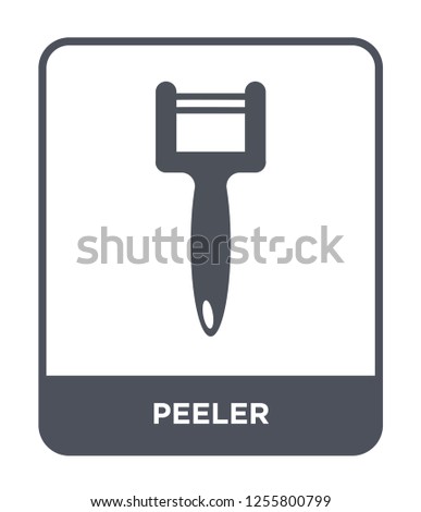 peeler icon vector on white background, peeler trendy filled icons from Kitchen collection, peeler simple element illustration