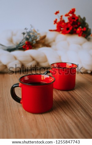Christmas Home Decoration, Gifts, Mug of Coffee, Christmas Lights, Social Media Pics