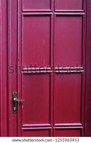 Classic red door