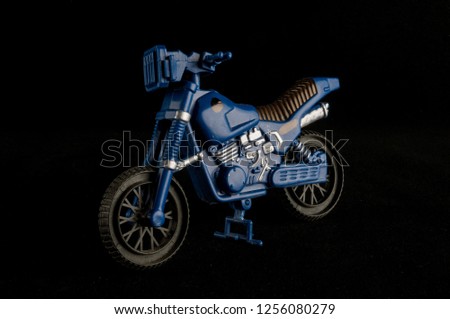 Close-up of cross motorbike motorcycle toy