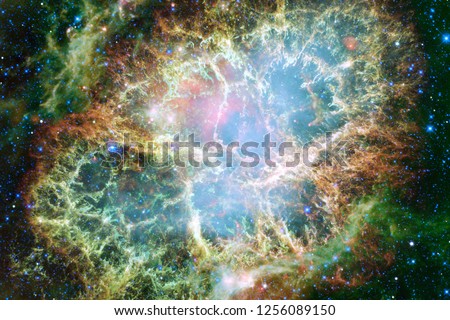 Nebulae and stars in deep space. Cosmic art, science fiction wallpaper. Elements of this image furnished by NASA.
