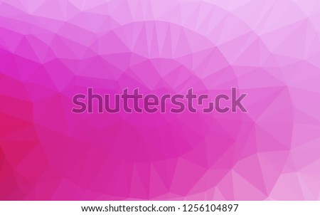 Light Pink vector abstract polygonal texture. A completely new color illustration in a vague style. The elegant pattern can be used as part of a brand book.