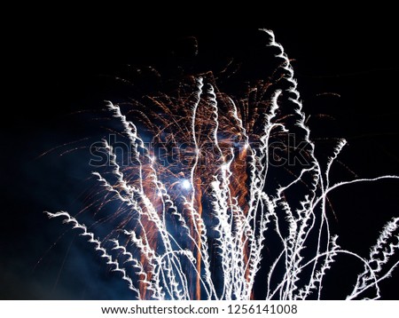 Fireworks at long shutter speed