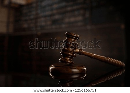 Judge's gavel. Law concept.