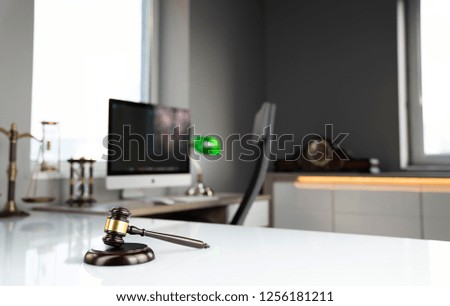 Lawyers office concept.