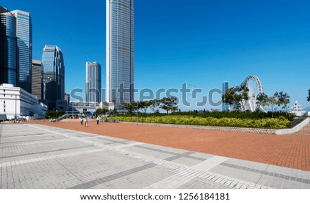 Commercial buildings in Hongkong are low angle, China,