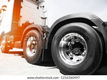 Semi truck. truck transportation.