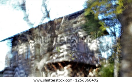 house of gardeners, Tuesday Market, flea market, Tribute to Monet, impressionist photograph of the Vega Park in Toledo, Spain,  photographic sweeps at low shutter speed, feeling of movement, of life,