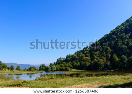 Amazing view on Tsover lake, Dsegh, Armenia.
