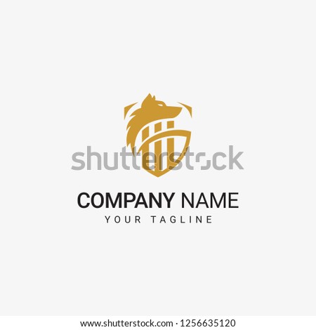 Wolf Shield Logo can be use for general company