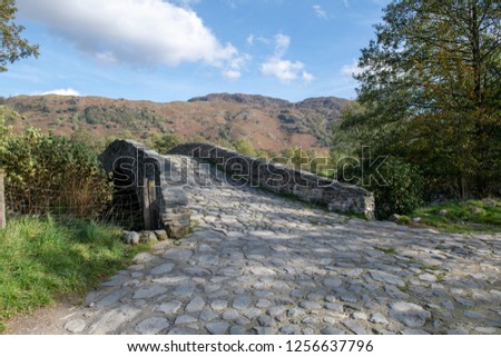 New Bridge, as encountered in the path to Castle Crag, Cumbria, Lake District, UK