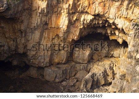 View of a cliff cavern "Boca do Inferno" - Cascais, Portugal