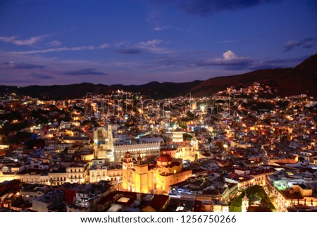 Nightview of Guanajuato Mexico