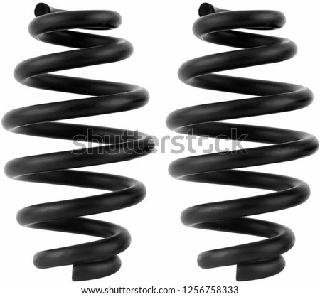 Springs are isolated on white background 