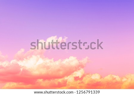 orange and pink light in purple blue sky