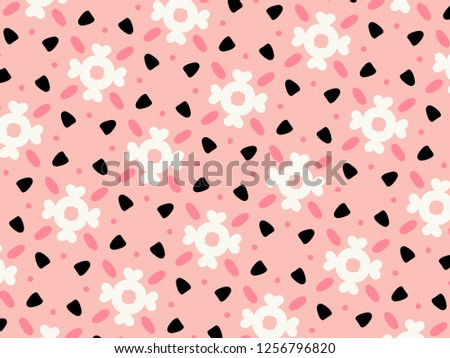 valentine abstract background . Illustration of a Valentine's Day hearts and flower background banner - Illustration