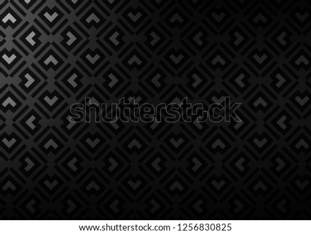 Dark Silver, Gray vector background with straight lines. Modern geometrical abstract illustration with staves. Pattern for business booklets, leaflets.