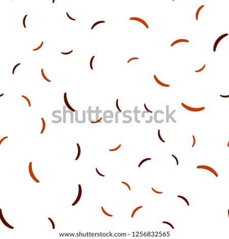 Dark Orange vector seamless background with wry lines. Shining colorful illustration in simple style. Template for cell phone screens.
