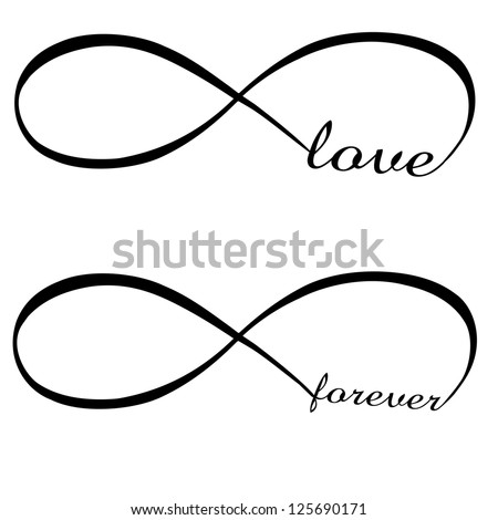 Infinity love, forever symbol