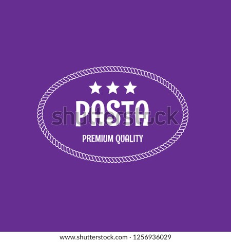 Pasta premium quality emblem, label, badge,sticker. premium quality package label. vintage stamp. designed for pasta products