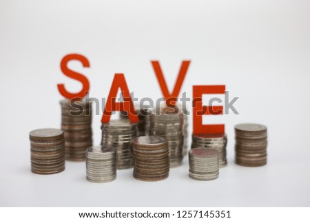 savings money concept, banking and business idea. 