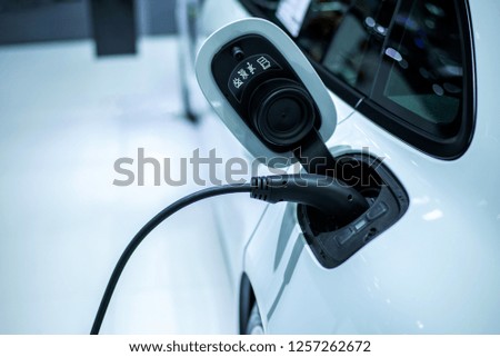 Electric car charging works power