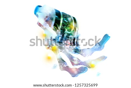 Mechanical stylized Hand, 3d illustration