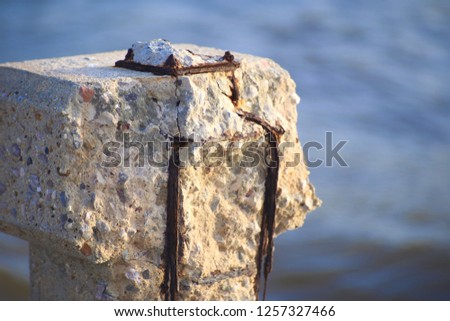 Damaged cement mortar