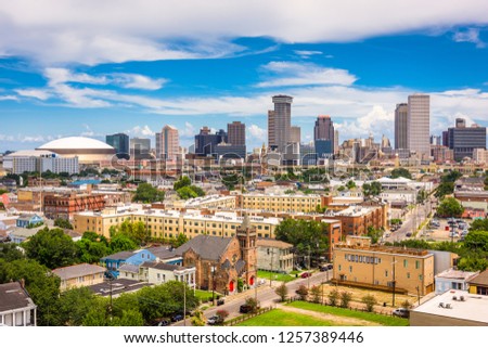 New Orleans, Louisiana, USA downtown city skyline in the afternoon.