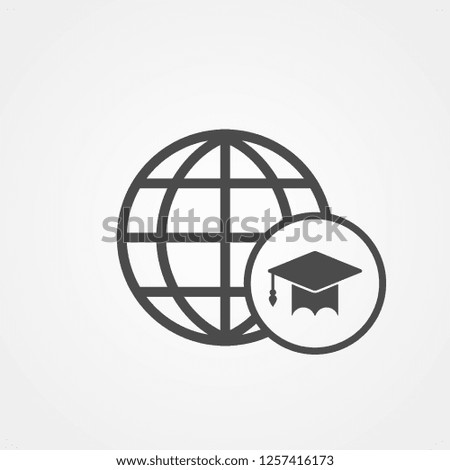 World education vector icon sign symbol
