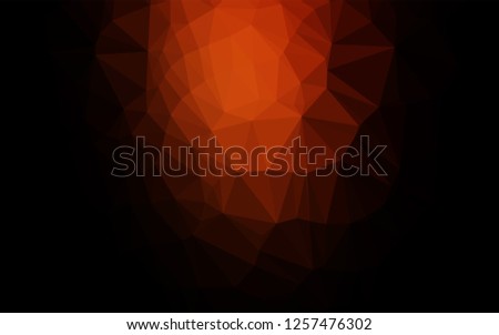 Dark Red vector blurry hexagon template. A vague abstract illustration with gradient. The completely new template can be used for your brand book.