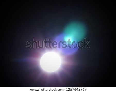 A colourful lens flare overlay effect/bokeh inspired texture. 