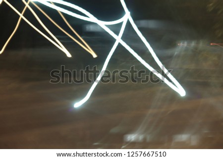 abstract design with light painting