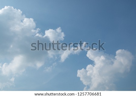 cumulus cloud and blue sky 