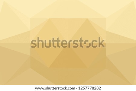 Light Yellow, Orange vector abstract mosaic pattern. Geometric illustration in Origami style with gradient.  The elegant pattern can be used as part of a brand book.