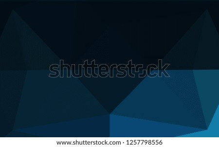 Dark BLUE vector abstract polygonal texture. Colorful illustration in abstract style with gradient. The template can be used as a background for cell phones.