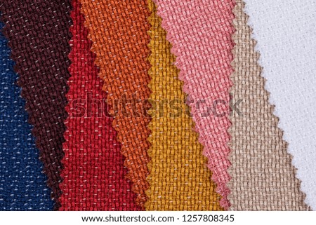 multicolor fabric swatch for graphic background.