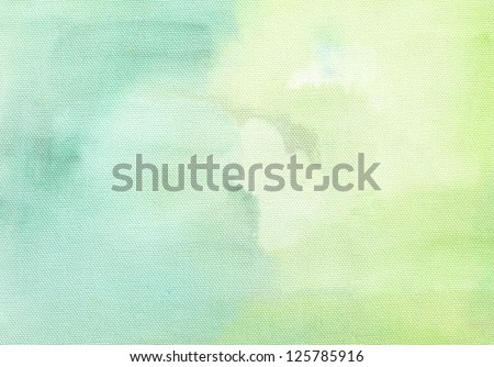 green watercolor background abstraction