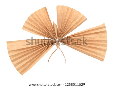 origami butterfly isolated white