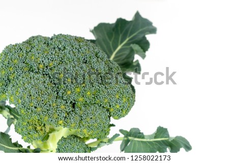 Broccoli with leaves
