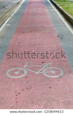 Bike lane and symbol