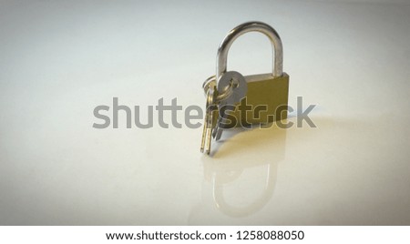 lock and key.isolated on a dark background