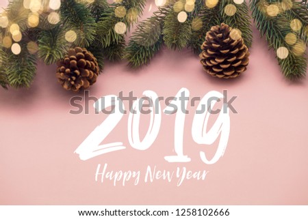 2019 Happy New Year party background