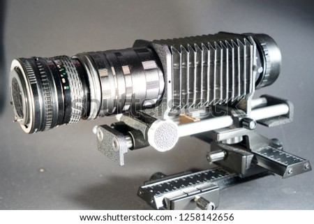 
In macro photography and photomicrography, a bellows device is very helpful and almost indispensable                              