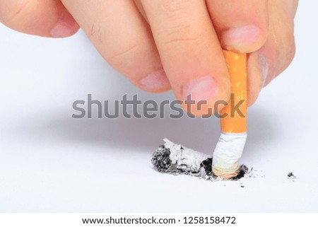 Stop Smoking in hand