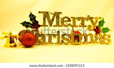 Merry christmas background white and yellow tone