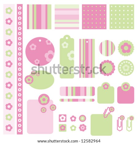 Seamless baby patterns. Lovely templates for scrapbook, craft, home projects, invitations, baby shower, party announcements.
Nice modern decorative textures and design elements
