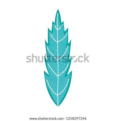 leaf plant isolated icon