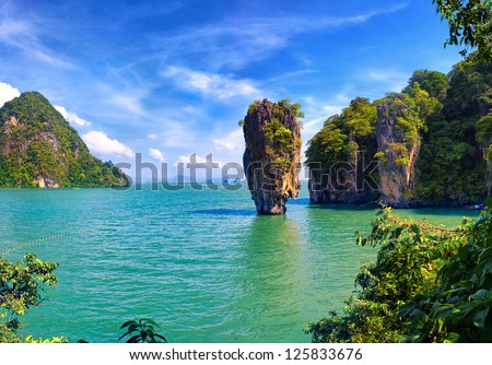 Phuket James Bond island Phang Nga Royalty-Free Stock Photo #125833676